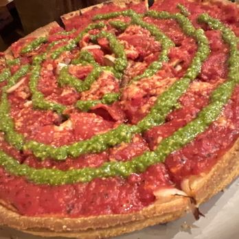 Little Star Pizza - 12" Deep Pesto Chicken - Pizza Near Me - San Francisco, California