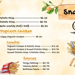 BBK Tea - Our Snack Menu