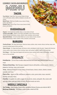 Menu photo 4 Cowboy Tacos and Burgers Conroe, TX Menu photo 4 Cowboy Tacos and Burgers Conroe, TX