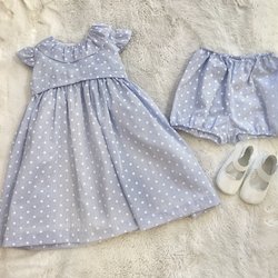 Bognar and Piccolini - Two piece dress and diaper cover set, patent leather booties
