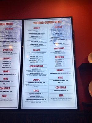 Menu photo 7 Voodoo Gumbo Nashville, TN