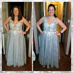 Stephanie's Sewing Studio and Alterations - Before and after fixing this neckline.
