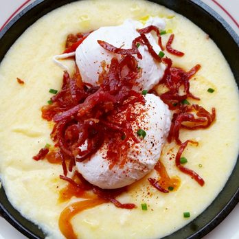 Le Diplomate - Poached eggs basquaise - Brasseries Near Me - Washington, DC, District of Columbia