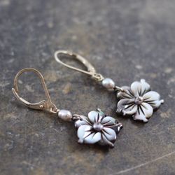 Essential Art Gallery & Fine Gifts - Carved Shell earrings by Aphrodite's Treasure