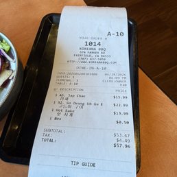 Not bad, but .50 for to go box? Not bad, but .50 for to go box?