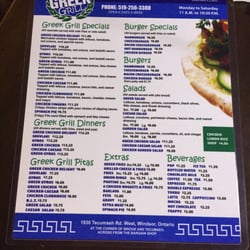 The Greek Grill - Menu