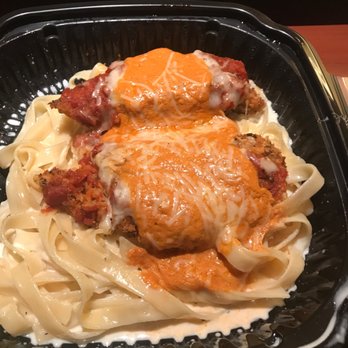 Paulo and Bill - Chicken parmigiana with fettuccine Alfredo - Italian Near Me - Shawnee, Kansas