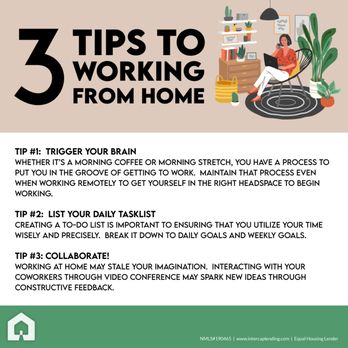 Intercap Lending - Three tips to working from home! - Mortgage Lenders Near Me - Salt Lake City, Utah Intercap Lending - Three tips to working from home! - Mortgage Lenders Near Me - Salt Lake City, Utah