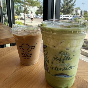 Niyyah Coffee - Summer 2026 specials: Blue Suga Shook latte. Princess Peach matcha and cold foam. - Coffee & Tea Near Me - Indianapolis, Indiana Niyyah Coffee - Summer 2026 specials: Blue Suga Shook latte. Princess Peach matcha and cold foam. - Coffee & Tea Near Me - Indianapolis, Indiana