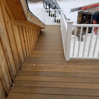 Wagner Built Construction - Second story deck we built this past winter! Beautiful choice of materials used! - General Contractors Near Me - Newfane, New York Wagner Built Construction - Second story deck we built this past winter! Beautiful choice of materials used! - General Contractors Near Me - Newfane, New York