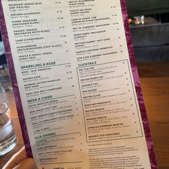 Linger - Drinks menu - Asian Fusion Near Me - Denver, Colorado