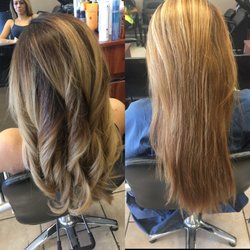 Salon Moda Enzo - Before and after!! Balayage done by stylist Jennifer.