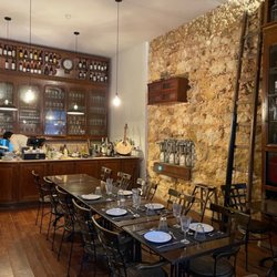 Armazém da Cachaça - Dining space - very rustic.