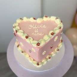 Heart shape birthday cake Heart shape birthday cake
