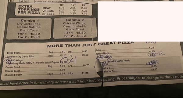 Menu photo 2 Versato's Pizza Edmonton, AB