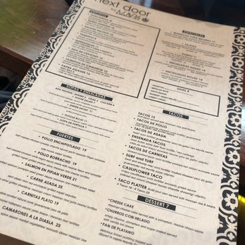 Next Door - Menu - Mexican Near Me - Long Beach, California Next Door - Menu - Mexican Near Me - Long Beach, California