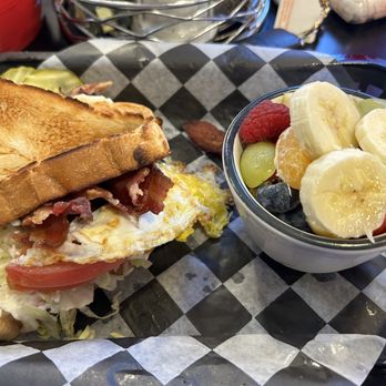 Shorty's Diner - BLT add fried egg side of fruit - Diners Near Me - Williamsburg, Virginia Shorty's Diner - BLT add fried egg side of fruit - Diners Near Me - Williamsburg, Virginia