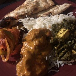 a plate of indian food