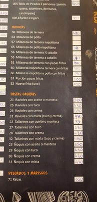 Menu photo 1 Pizzeria Liguria Necochea, B