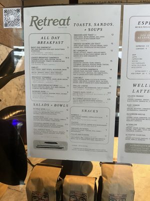 Menu photo 2 Retreat Seattle, WA