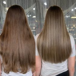 Honey & Copper - Before and after. Hair done by Max