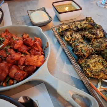Aahar - Gobi 65, Chicken pahadi kebab - Indian Near Me - East Rutherford, New Jersey Aahar - Gobi 65, Chicken pahadi kebab - Indian Near Me - East Rutherford, New Jersey