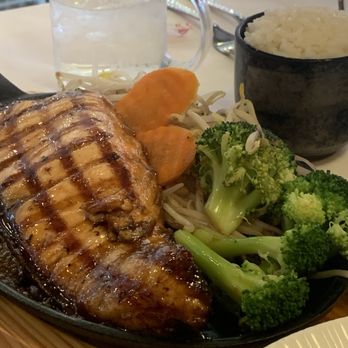 Choo Choo Train - Teryaki salmon entree - Conveyor Belt Sushi Near Me - Leonia, New Jersey