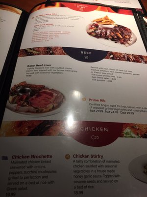Menu photo 6 Chances R Restaurant Ottawa, ON Menu photo 6 Chances R Restaurant Ottawa, ON