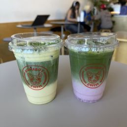 Sweet corn matcha and strawberry matcha Sweet corn matcha and strawberry matcha