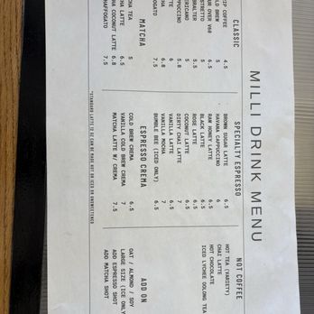 Milli Cafe - Menu - Cafes Near Me - Millbrae, California