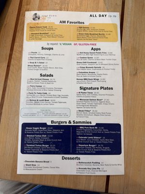Menu photo 1 Root Down DIA Denver, CO Menu photo 1 Root Down DIA Denver, CO