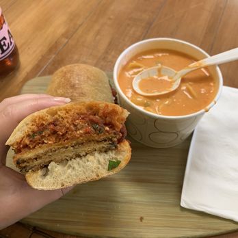 Sassano's - Spicy eggplant and roasted pepper, crab and tortellini soup - Caterers Near Me - Paoli, Pennsylvania Sassano's - Spicy eggplant and roasted pepper, crab and tortellini soup - Caterers Near Me - Paoli, Pennsylvania