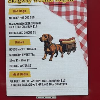 Skagway Weenie Wagon - Weenie wagon menu. - Food Trucks Near Me - Skagway, Alaska