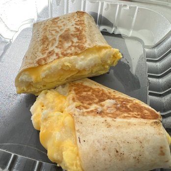 Clary's Corner Cafe - Eggs, Cheese Grits with Egg Burrito - Cafes Near Me - Lake Worth, Florida