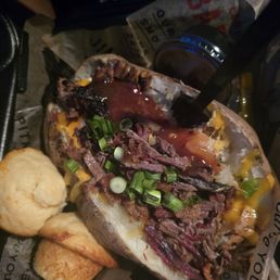 Potato with The Smoked Brisket Potato with The Smoked Brisket