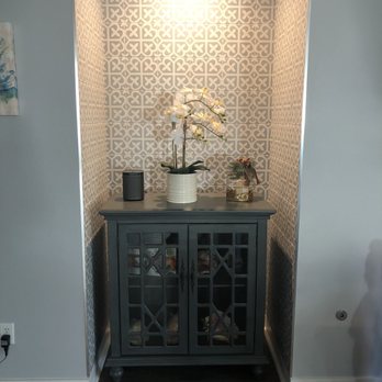 P M Renovation - Media niche with new tile install. - Painters Near Me P M Renovation - Media niche with new tile install. - Painters Near Me