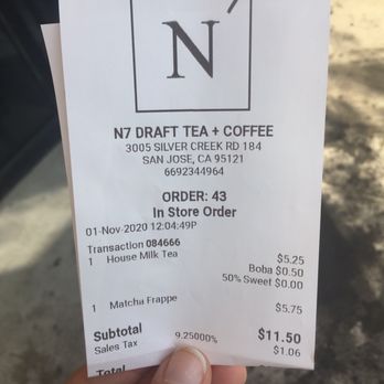 N7 Draft Tea and Coffee - Coffee & Tea Near Me - San Jose, California N7 Draft Tea and Coffee - Coffee & Tea Near Me - San Jose, California
