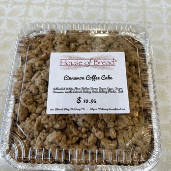 House of Bread - cinnamon coffee cake - Bakeries Near Me - McKinney, Texas