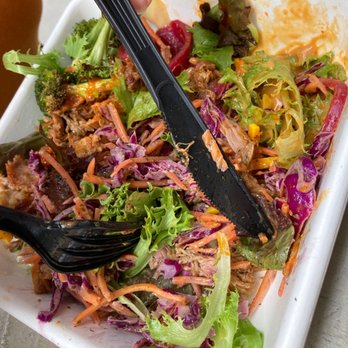 Little Beet - a salad in a container with a fork - Vegetarian Near Me - New York, New York