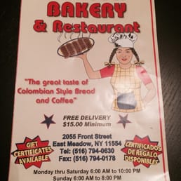Front cover of menu