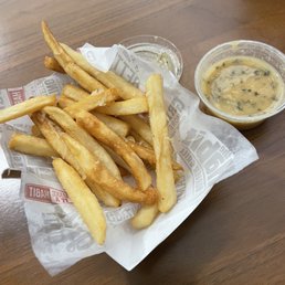 Soggy fries & margarine goop Soggy fries & margarine goop
