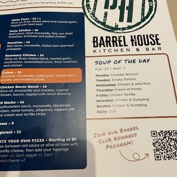 Barrel House Kitchen & Bar - Menu - Pizza Near Me - Mason, Ohio Barrel House Kitchen & Bar - Menu - Pizza Near Me - Mason, Ohio