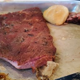 I chose the smoked half rack ribs and it was super tough and not much flavor. Should of held out and stopped by Rudy's in colorado springs. I chose the smoked half rack ribs and it was super tough and not much flavor. Should of held out and stopped by Rudy's in colorado springs.