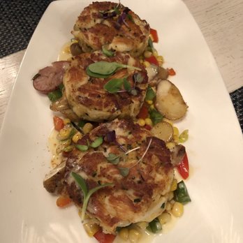 All Set Restaurant & Bar - Crab cakes as an app. You get 3! This was huge - New American Near Me - Silver Spring, Maryland All Set Restaurant & Bar - Crab cakes as an app. You get 3! This was huge - New American Near Me - Silver Spring, Maryland