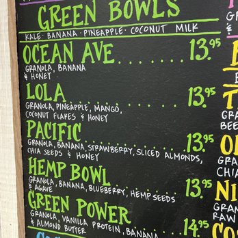 Playa Bowls - Menu - Juice Bars & Smoothies Near Me - New York, New York Playa Bowls - Menu - Juice Bars & Smoothies Near Me - New York, New York
