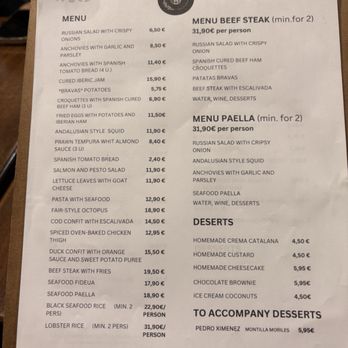 Casa Poma - Menu 1 - Tapas/Small Plates Near Me - Barcelona, B