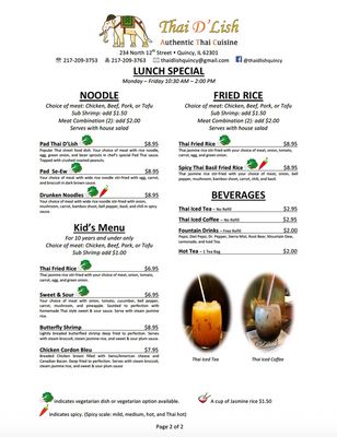 Menu photo 1 Thai D'Lish Quincy, IL