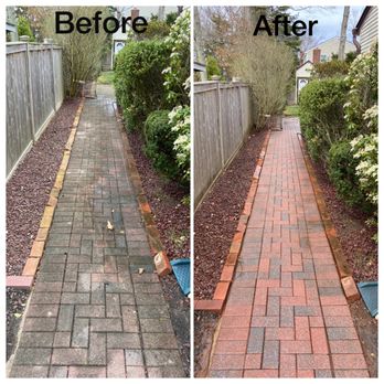 Exoclean - Long Island Pressure Washing - Surface cleaning walkway pavers. - Pressure Washers Near Me - Centereach, New York