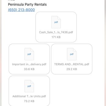 Peninsula Party Rentals - You can see that I emailed then in October - Party Equipment Rentals Near Me - Mountain View, California Peninsula Party Rentals - You can see that I emailed then in October - Party Equipment Rentals Near Me - Mountain View, California