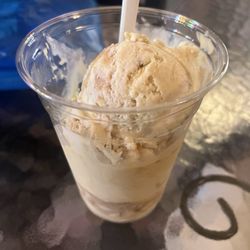 Three scoops, but my fave was the top scoop: Deep Dish Apple Pie!
